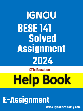 IGNOU BESE 141 Solved Assignment 2024